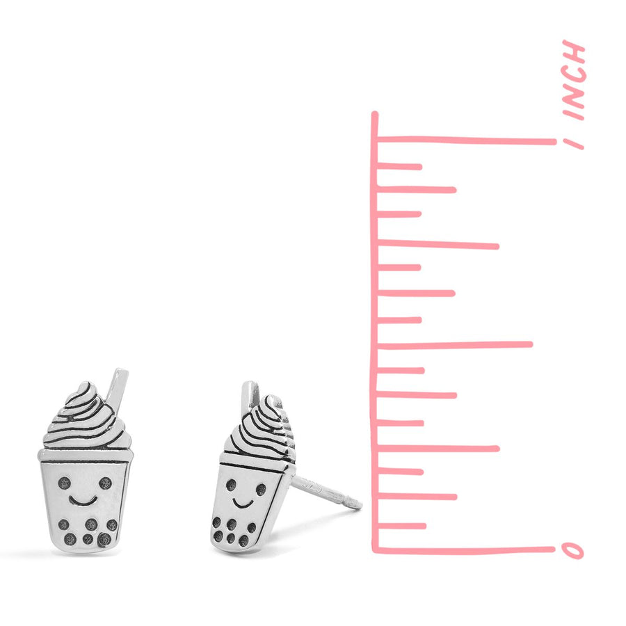 Boma Jewelry Smiling Boba Tea Studs