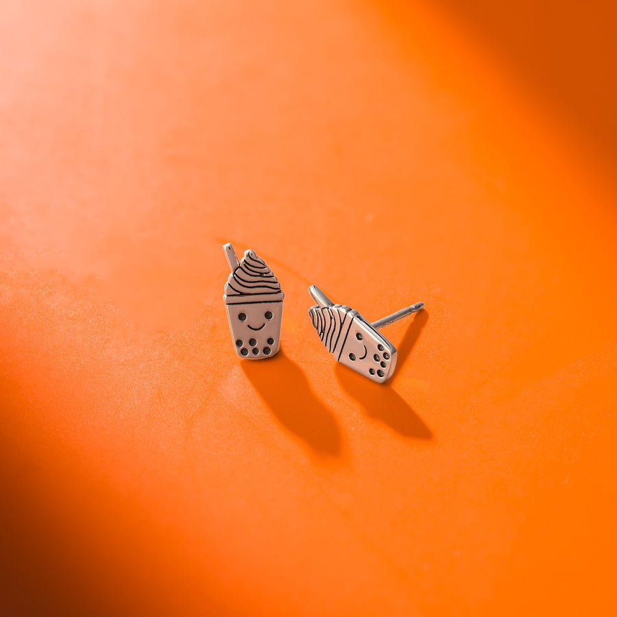Boma Jewelry Smiling Boba Tea Studs