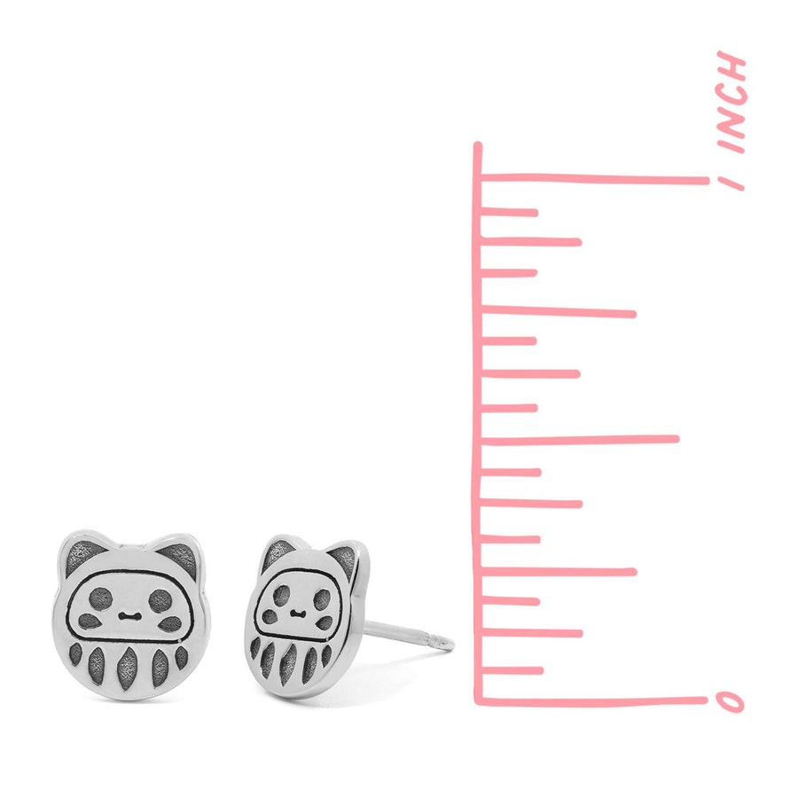 Boma Jewelry Kawaii Daruma Studs