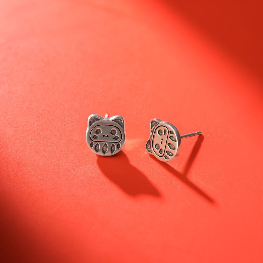 Boma Jewelry Kawaii Daruma Studs