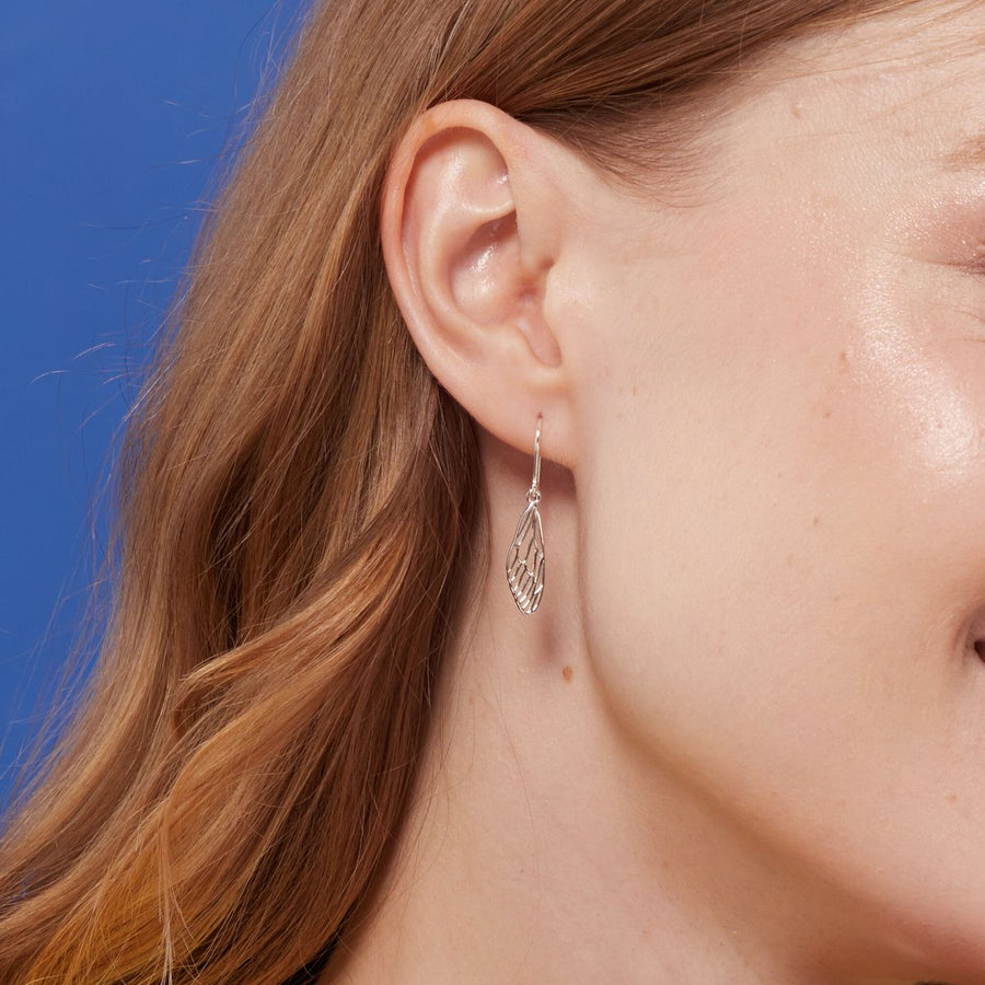 Boma Jewelry Outline Dragonfly Wing Earrings