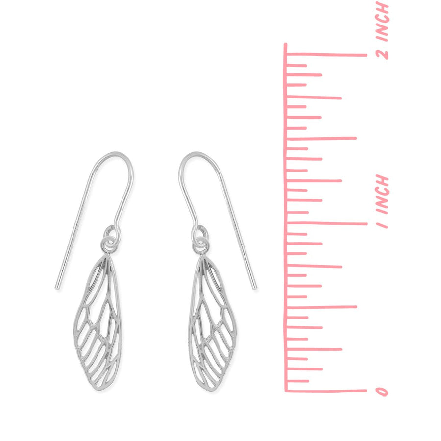 Boma Jewelry Outline Dragonfly Wing Earrings