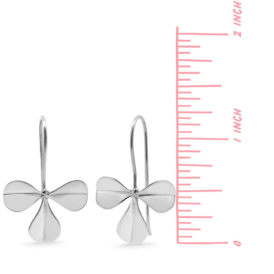 Boma Jewelry Three-Petal Clover Earrings