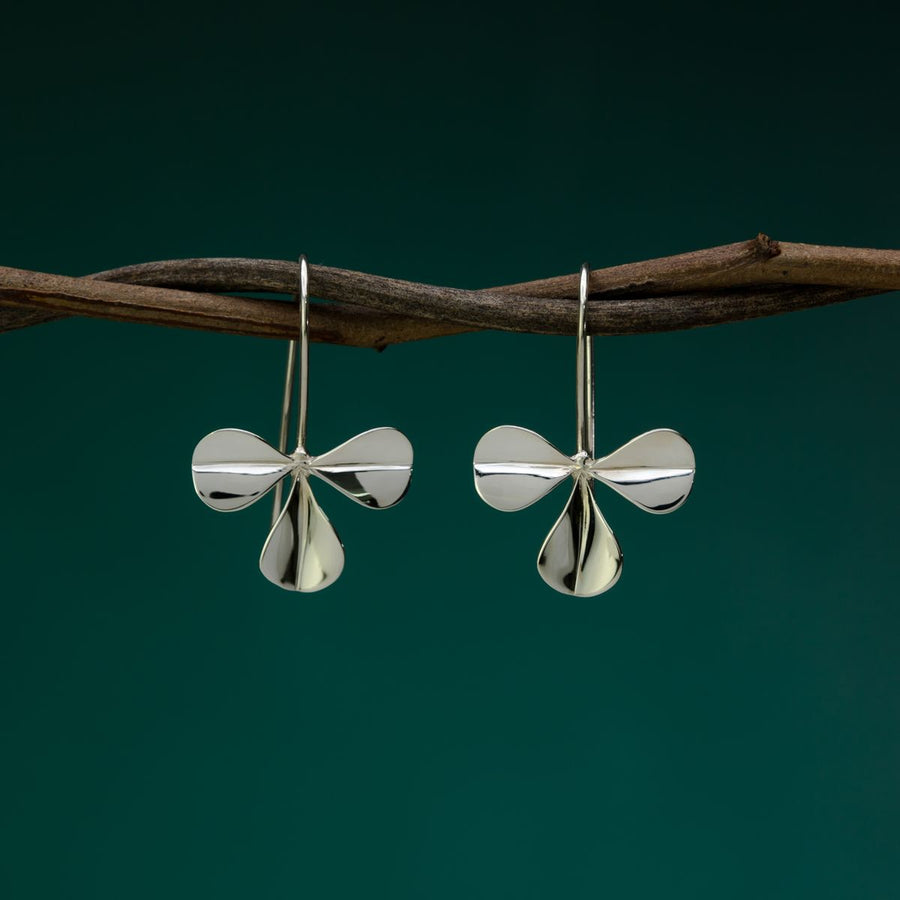 Boma Jewelry Three-Petal Clover Earrings