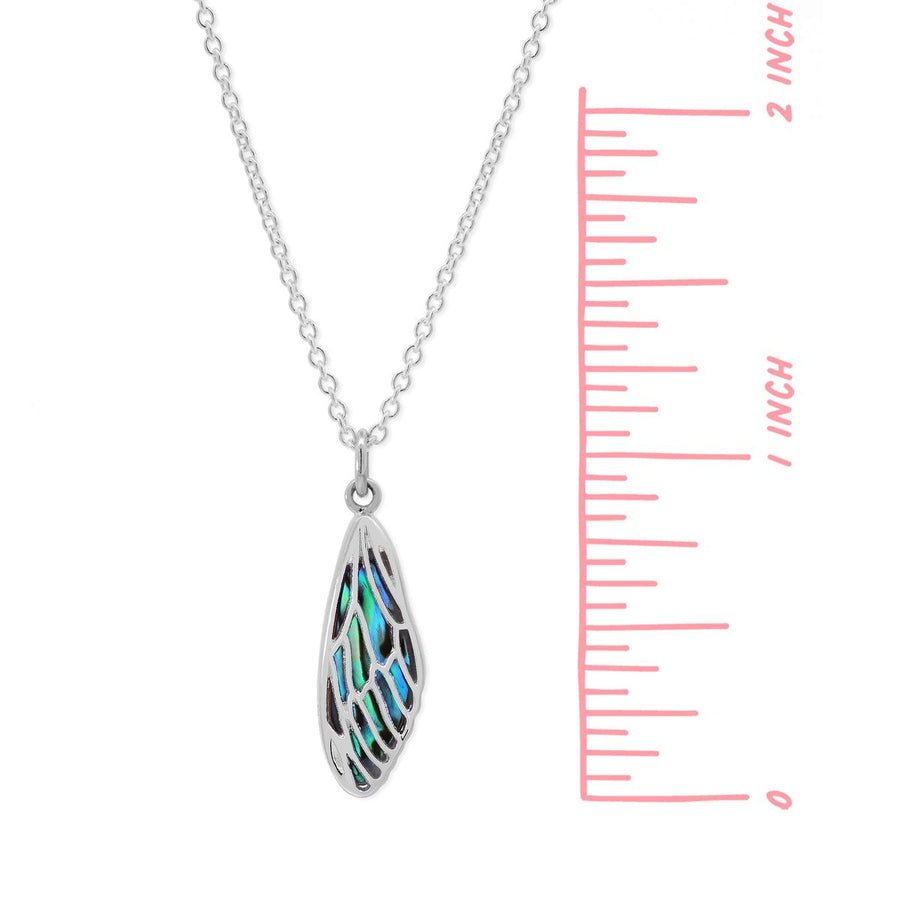 Boma Jewelry Dragonfly Wing Necklace with Abalone