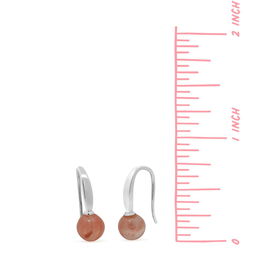 Boma Jewelry Round Stone Open Drop Earrings