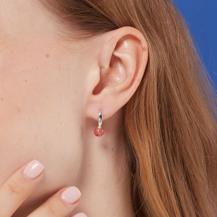 Boma Jewelry Round Stone Open Drop Earrings