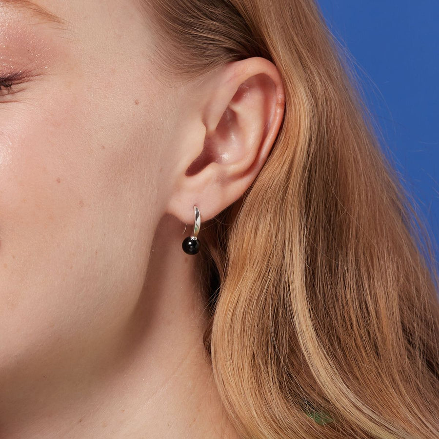 Boma Jewelry Round Stone Open Drop Earrings