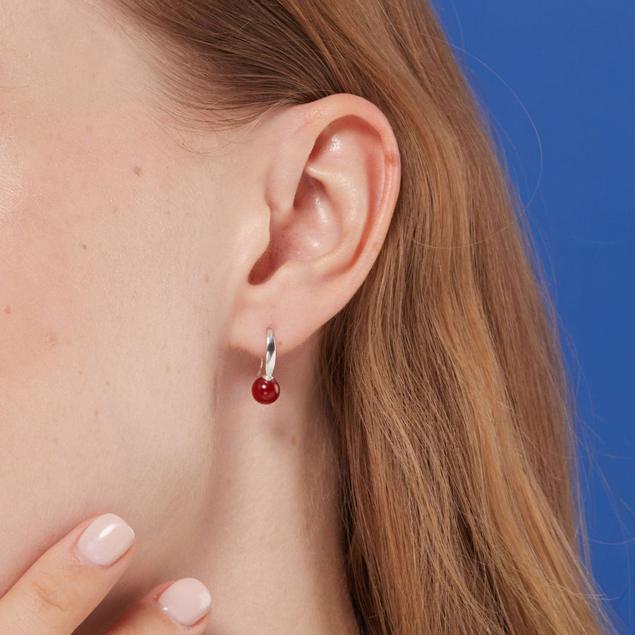 Boma Jewelry Round Stone Open Drop Earrings