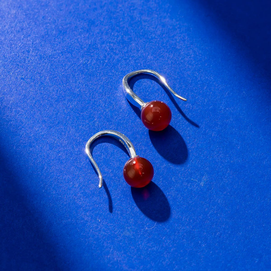 Boma Jewelry Round Stone Open Drop Earrings