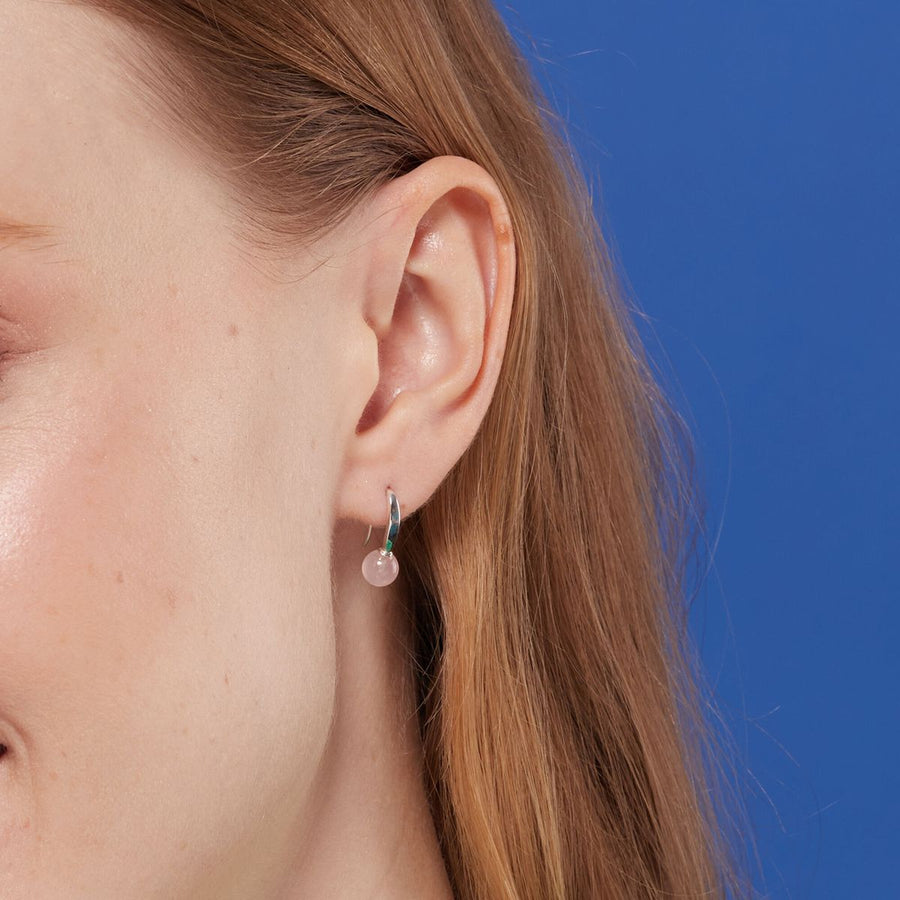 Boma Jewelry Round Stone Open Drop Earrings