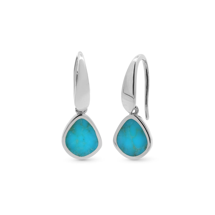 Boma Jewelry Modern Open Drop Earrings with Stone