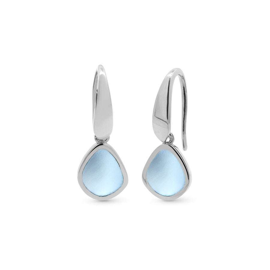Boma Jewelry Modern Open Drop Earrings with Stone