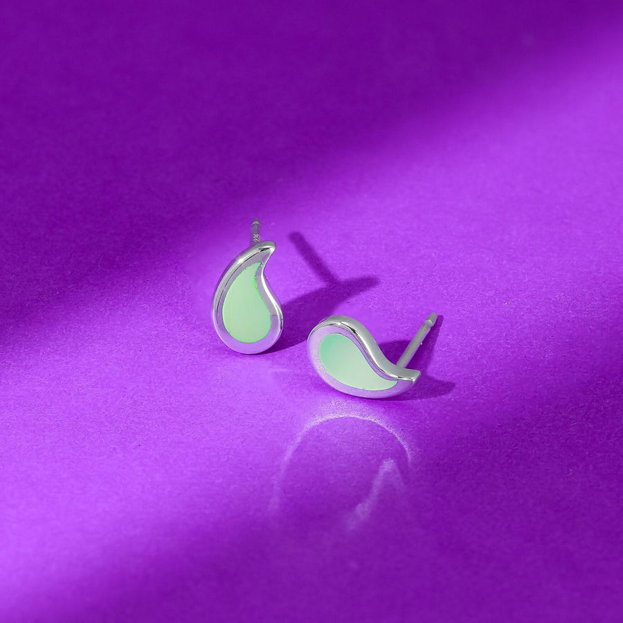 Boma Jewelry Water Droplet Studs with Stone