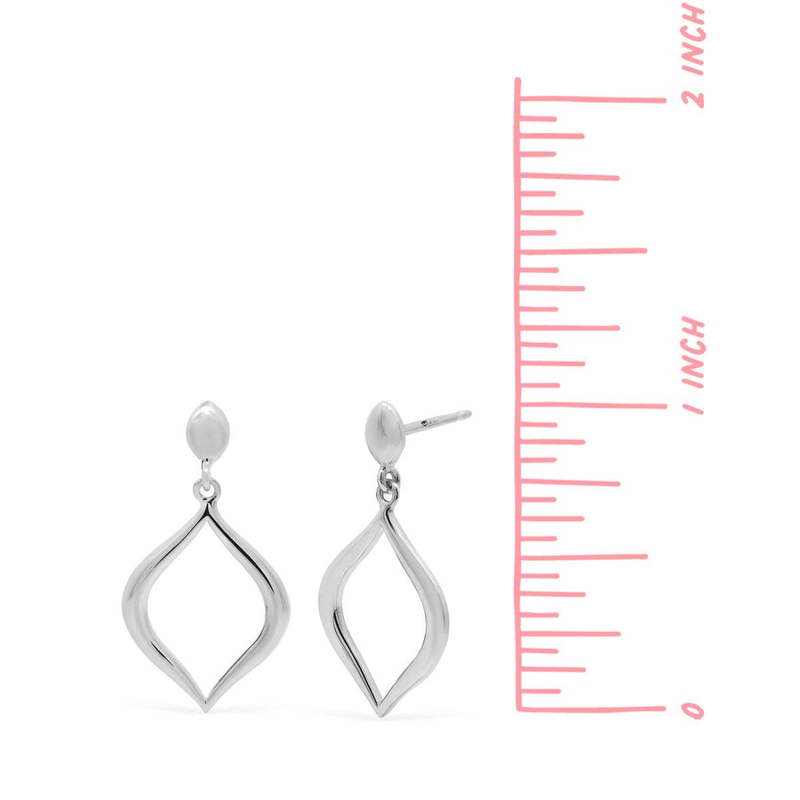 Boma Jewelry Open Marquise Dangle Earrings