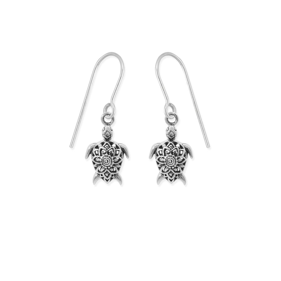 Boma Jewelry Mandala Turtle Dangle Earrings