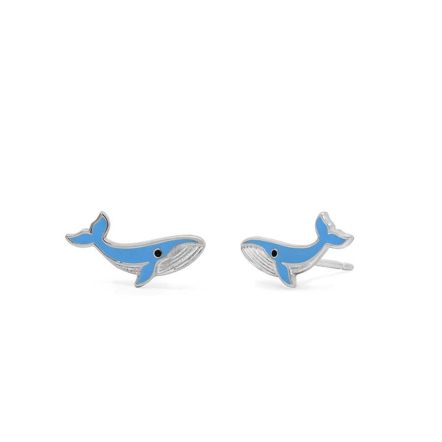 Boma Jewelry Blue Whale Stud Earrings