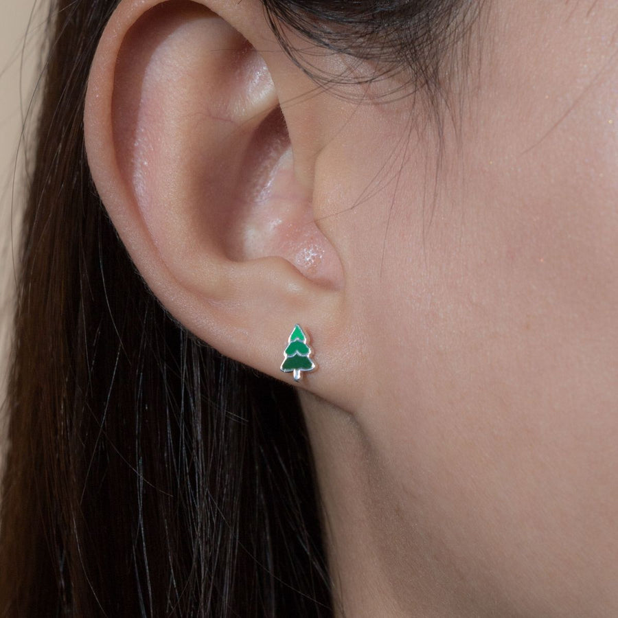 Boma Jewelry Evergreen Pine Tree Studs