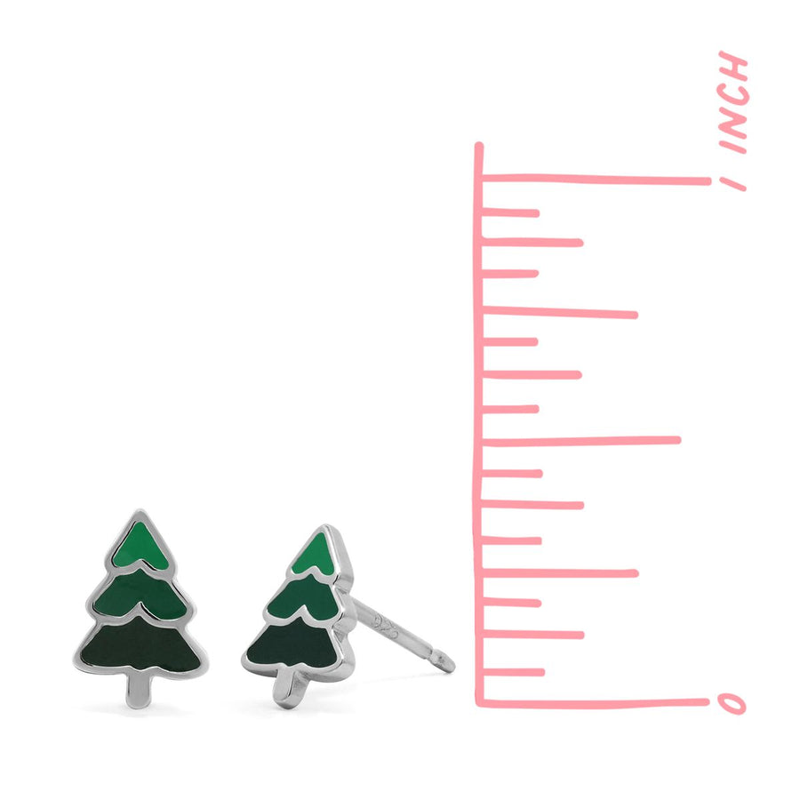Boma Jewelry Evergreen Pine Tree Studs