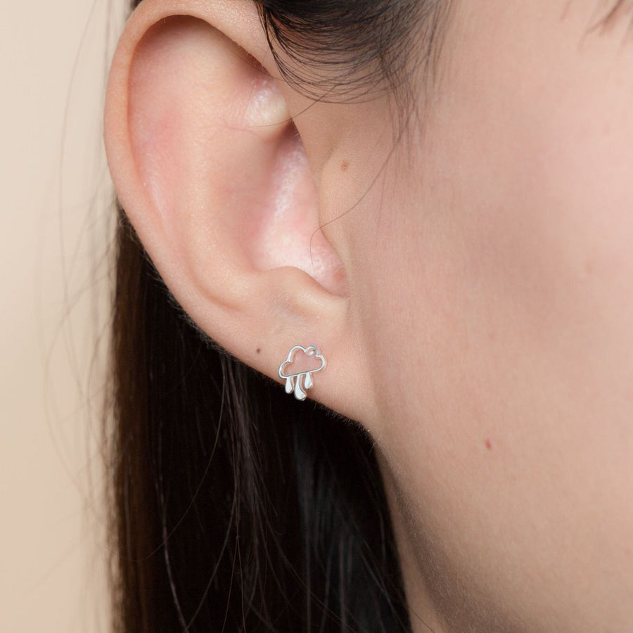 Boma Jewelry Rain Cloud Stud Earrings