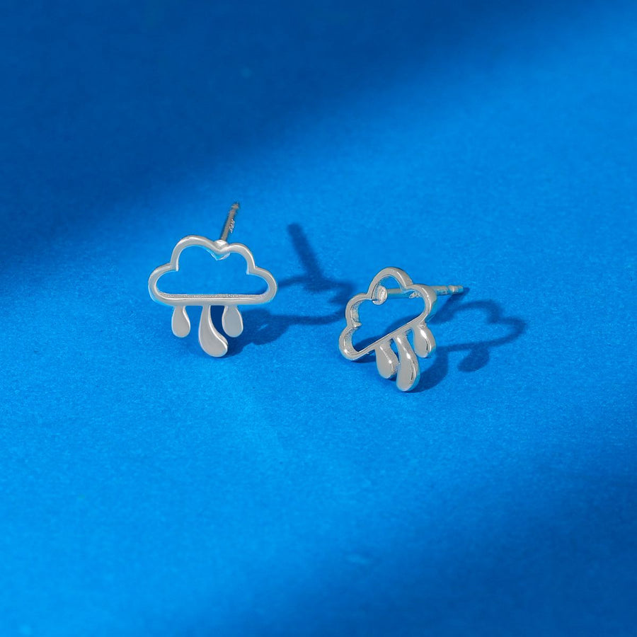 Boma Jewelry Rain Cloud Stud Earrings