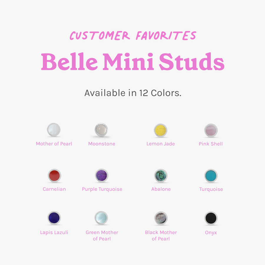 Belle Mini Studs with Stone (EA 9064)