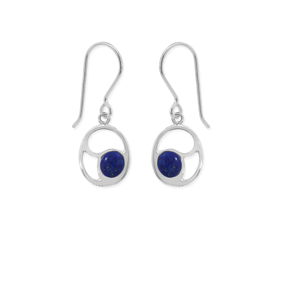 Soul Circle Dangle Earrings with Stone (CDA 2764)