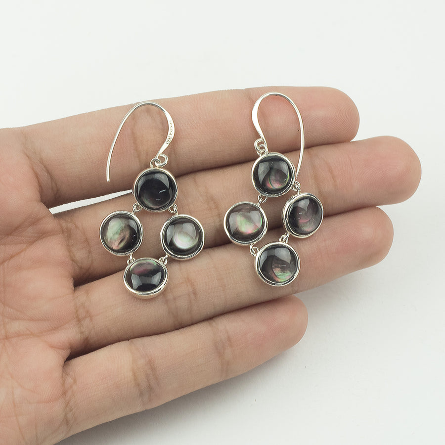 Circle Dangle Earrings with Stone (CDB 4175)