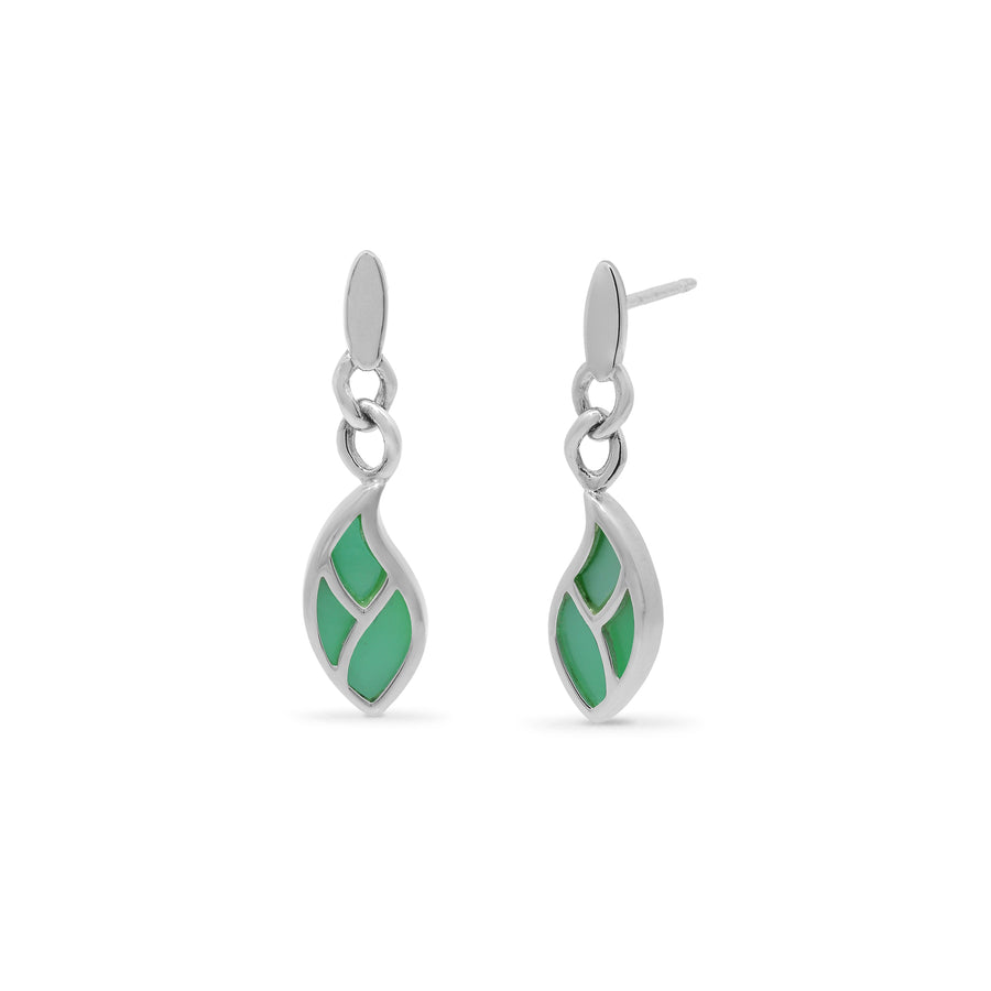 Leaf Flow Earrings with Stone (CDB 4507)