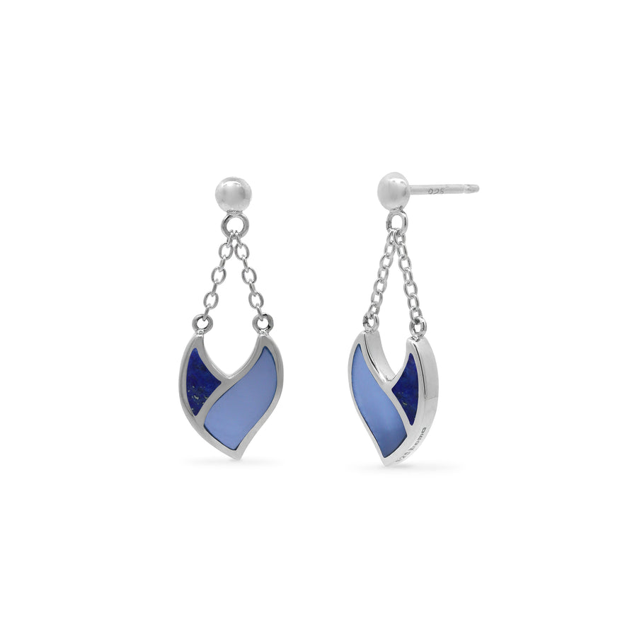 Twilight Leaf Earrings with Stone (CDB 4508)