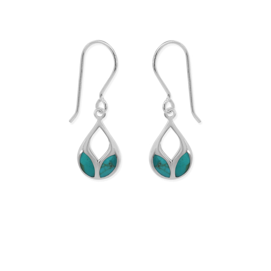 Leaf Petal Dangle Earrings with Stone (CDB 4513)