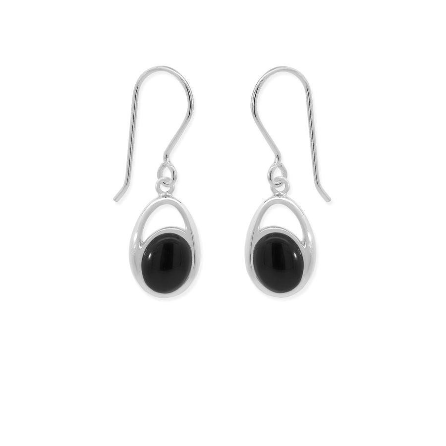 Oval Dangle Earrings with Stone (CDB 4561)