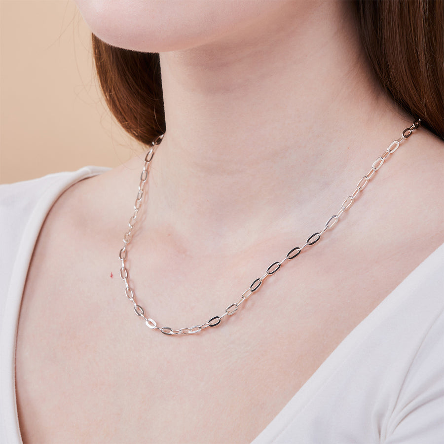 Hammered Max Chain Necklace (CH 2650)