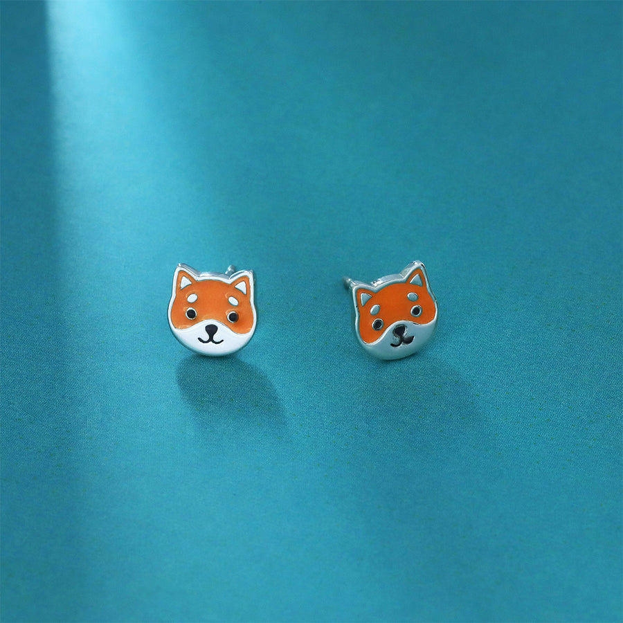 Cute Shiba Inu Dog Studs (EA 2372)