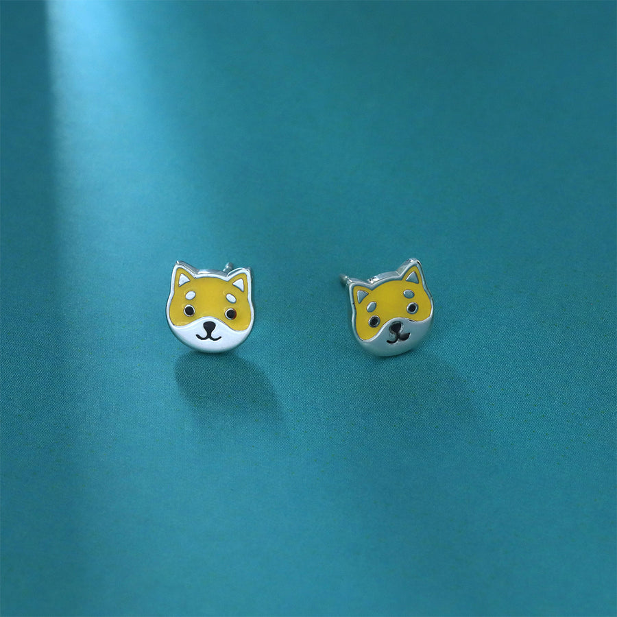 Cute Shiba Inu Dog Studs (EA 2372)