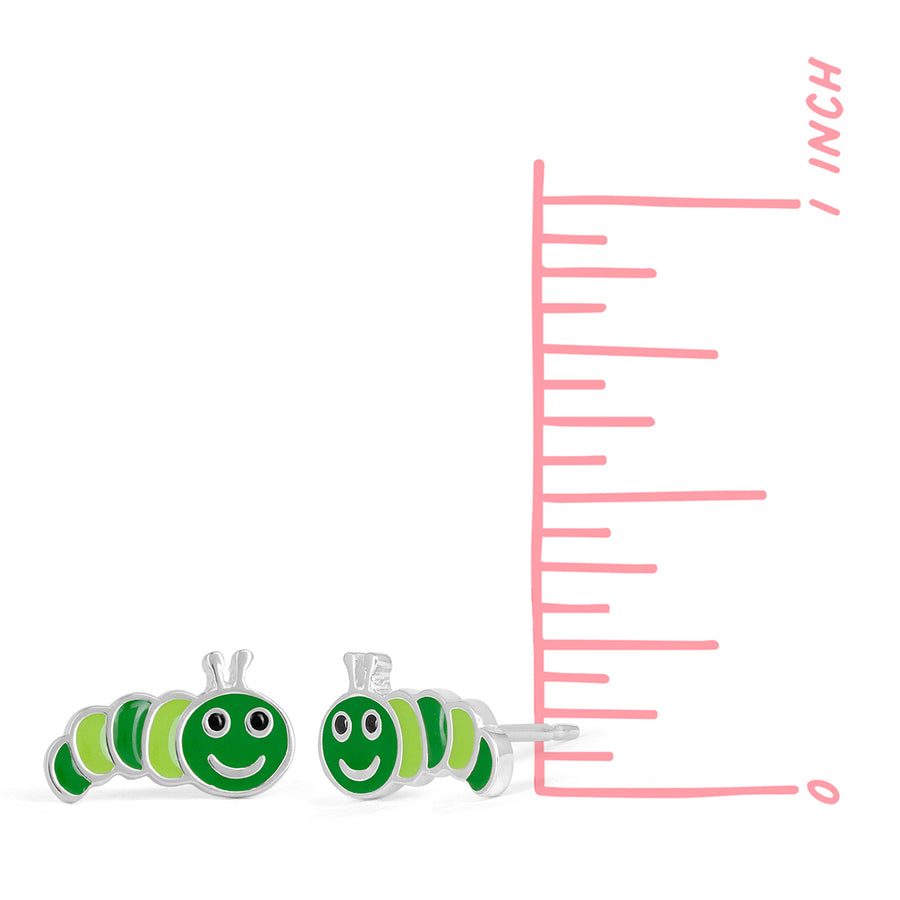 Caterpillar Earring Studs (EA 2523GR)