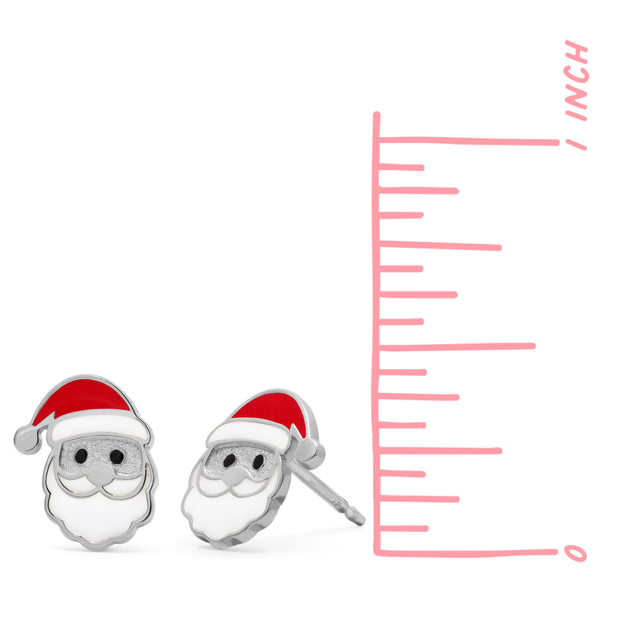 Santa Face Studs (EA 328RED)