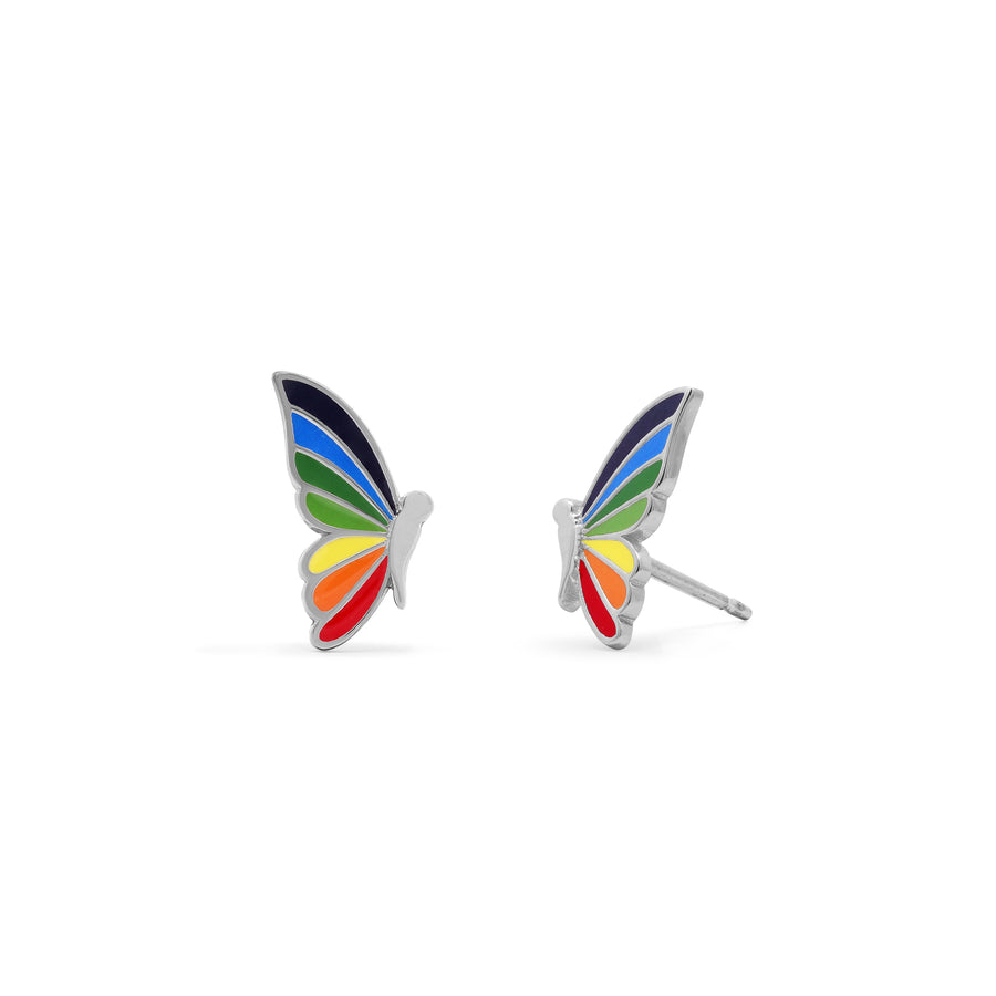 Rainbow Butterfly Wing Studs (EA 329MLT)