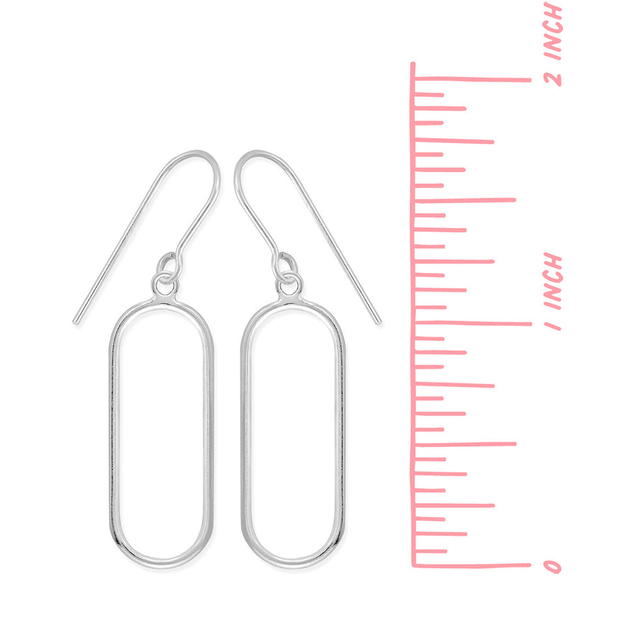Long Oval Earrings (EDA 2724)