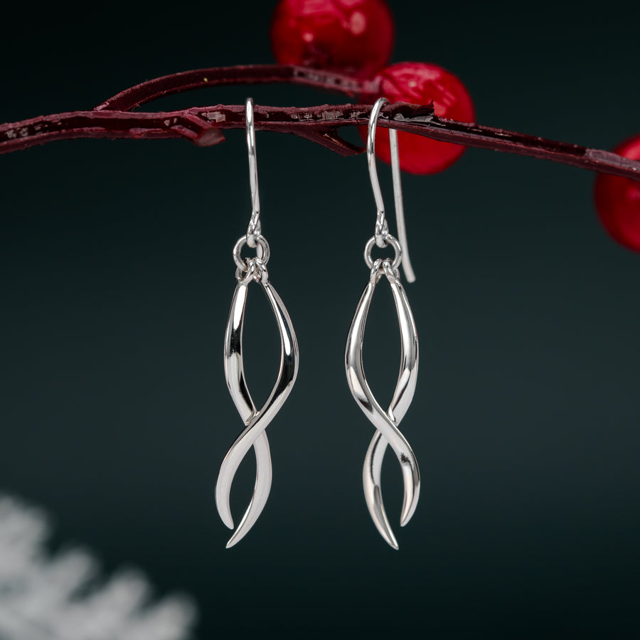 Infinity Flow Dangle Earrings (EDA 2759)