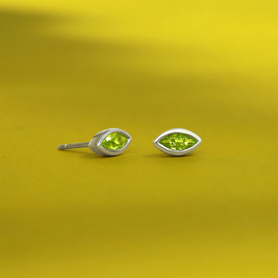 Evil Eye Stud Earrings with Stone (EV 573)