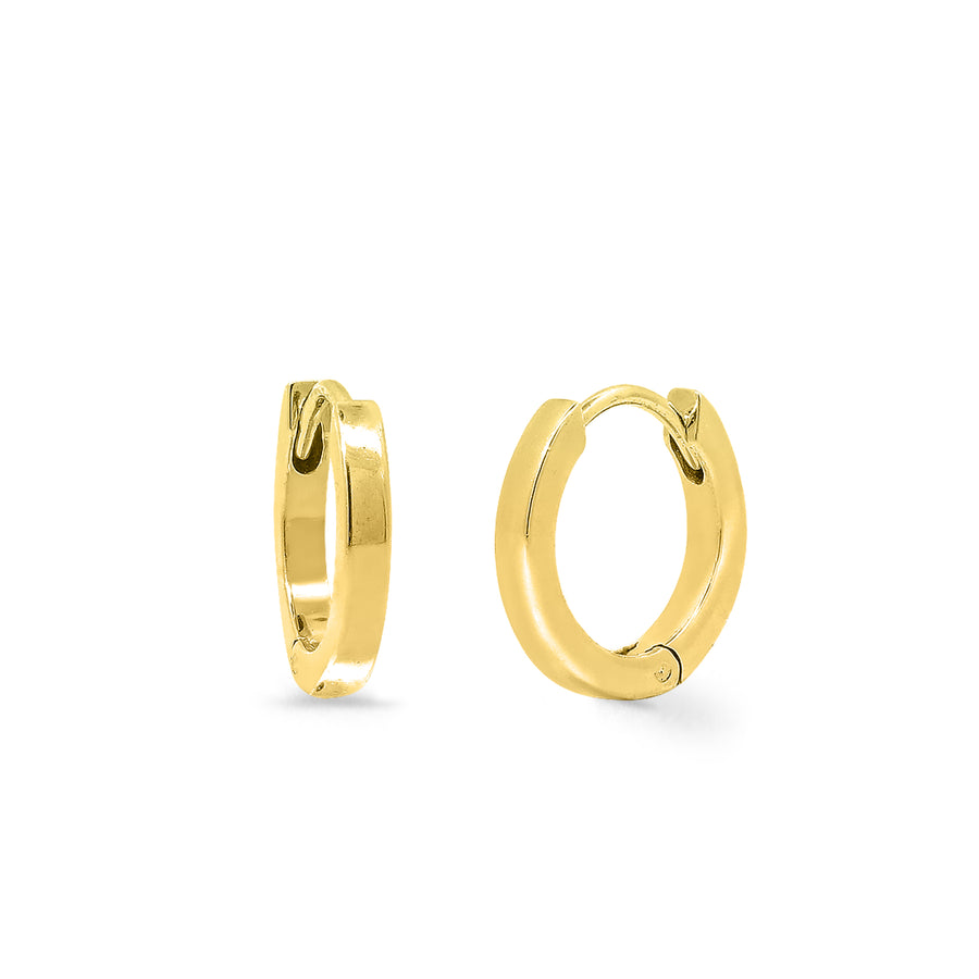 Huggie Hoops with Sterling Silver and Gold (LA(G) 5367)