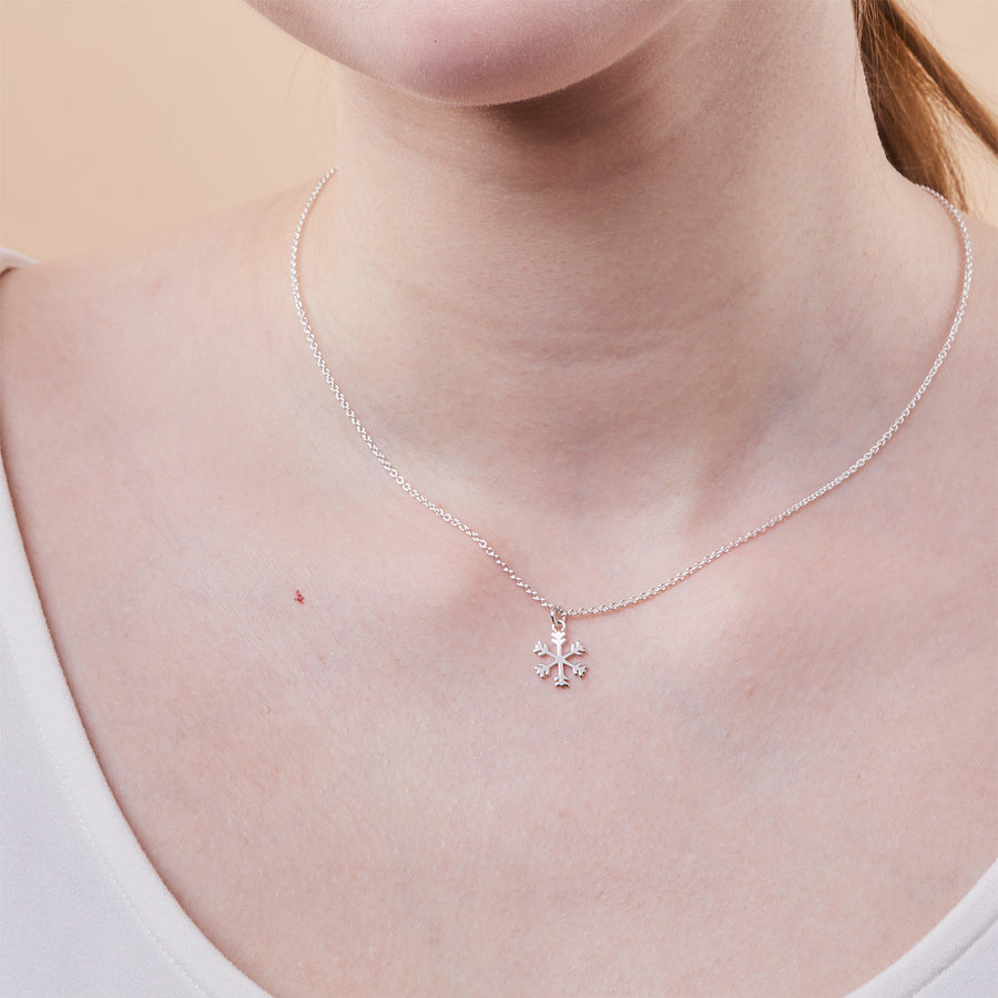 Winter Snowflake Necklace (NA 2722)