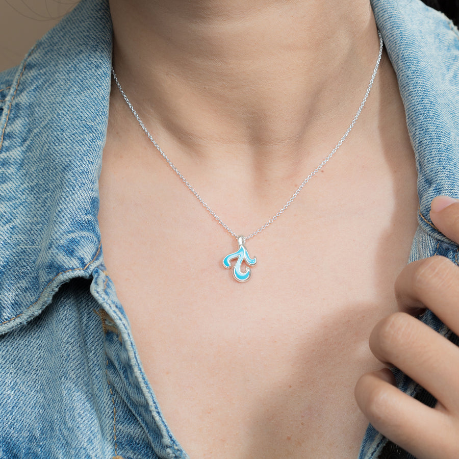 Blue Ocean Breeze Necklace (NA 2398BL)