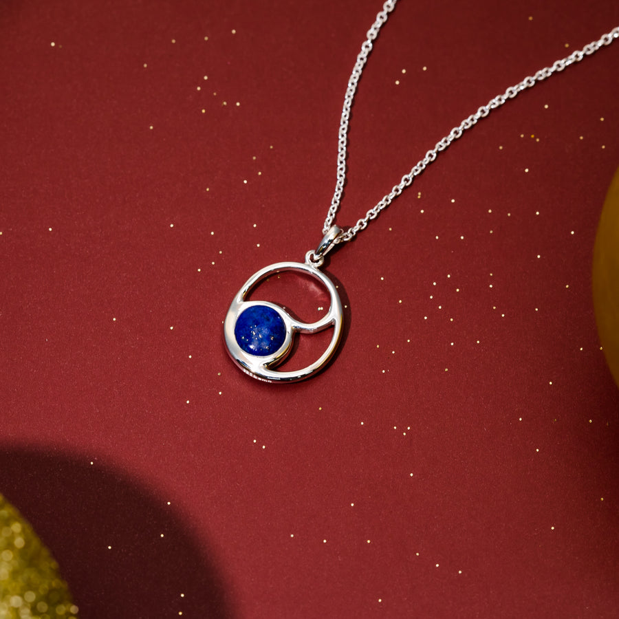 Soul Circle Necklace with Stone (NA 2764)