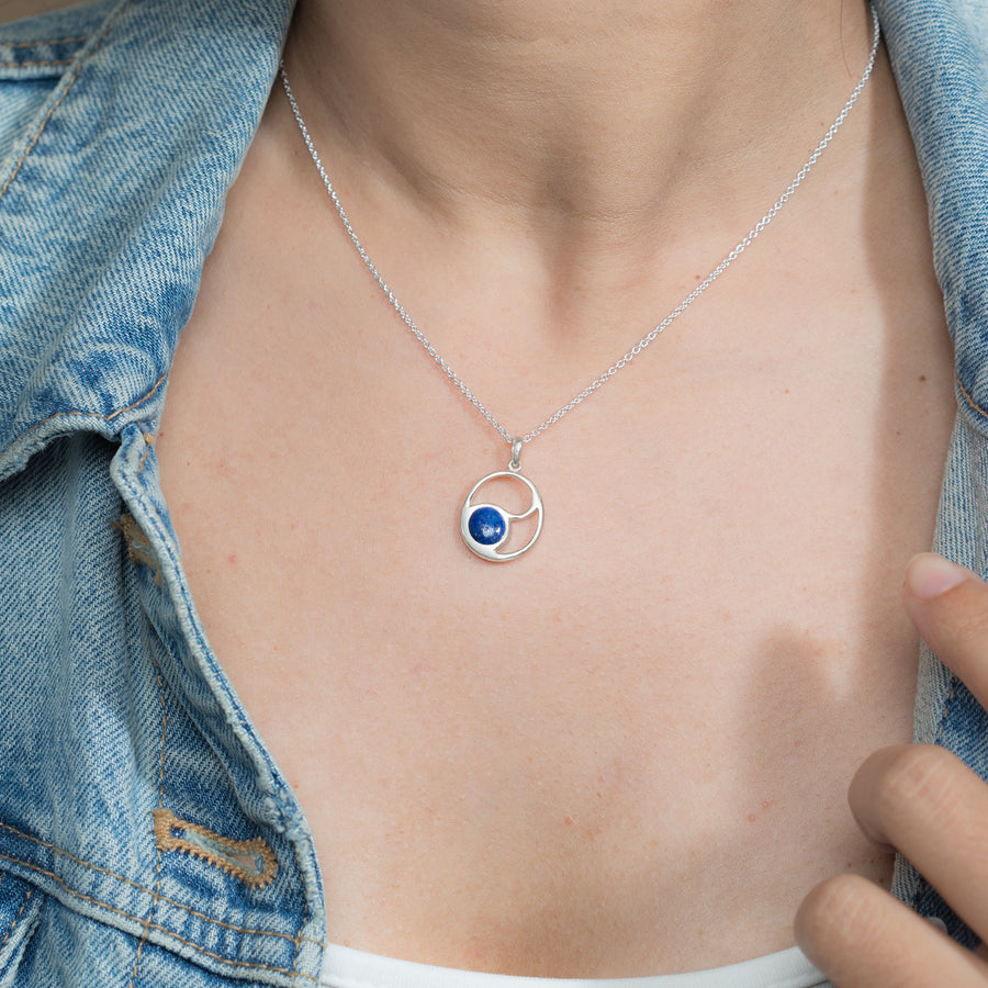 Soul Circle Necklace with Stone (NA 2764)