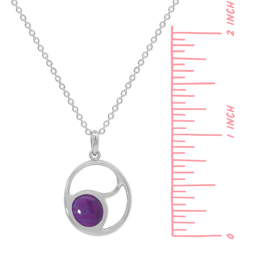 Soul Circle Necklace with Stone (NA 2764)