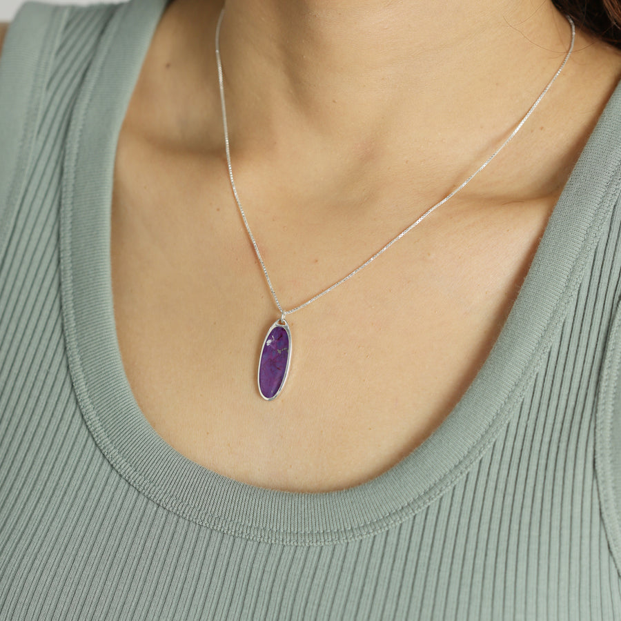 Oval Stone Necklace (NBB 4008)