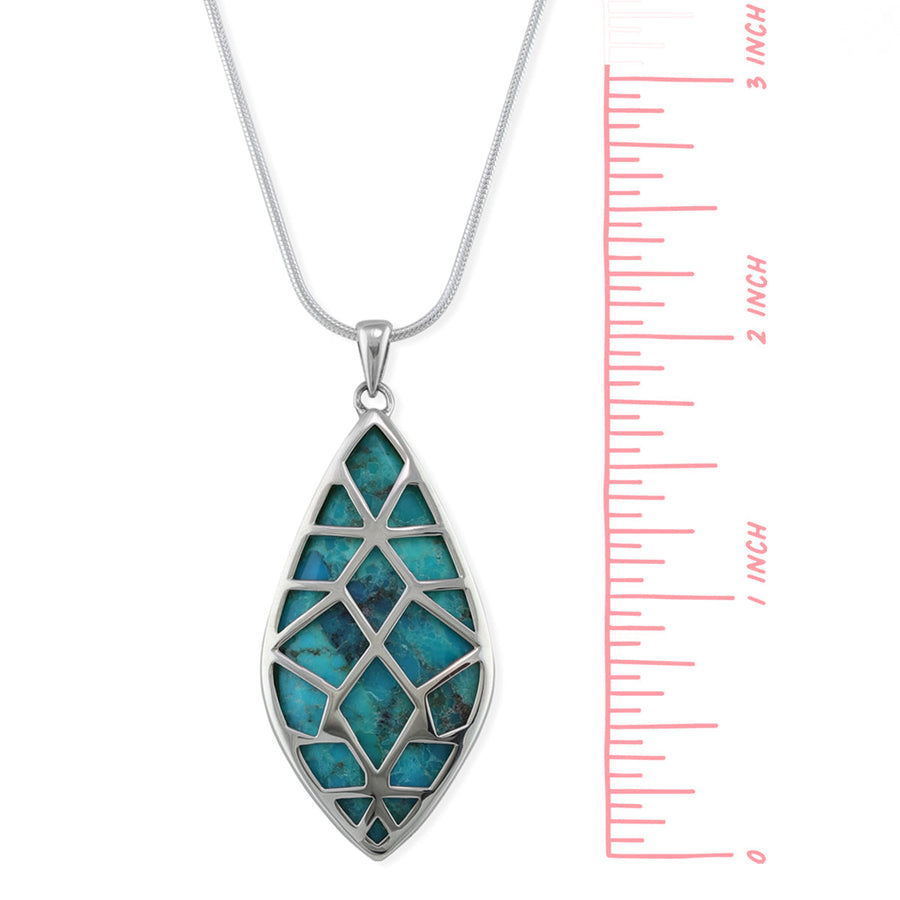 Marquise Turquoise Necklace (NBB 4012MOP)