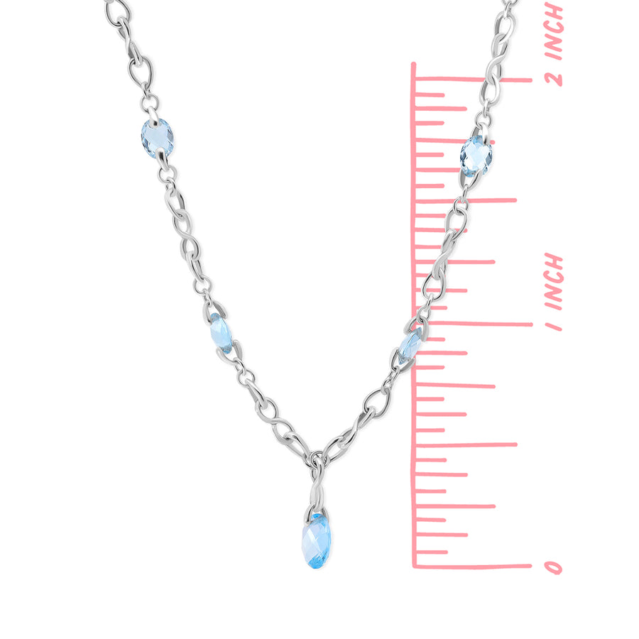 Oval Gemstone Necklace (NF 415)